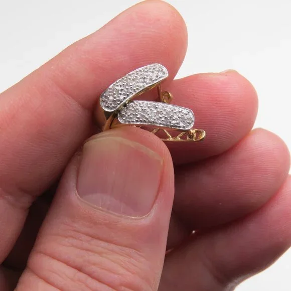 $1600 10k Yellow Gold1/2 Carat Diamond Earring